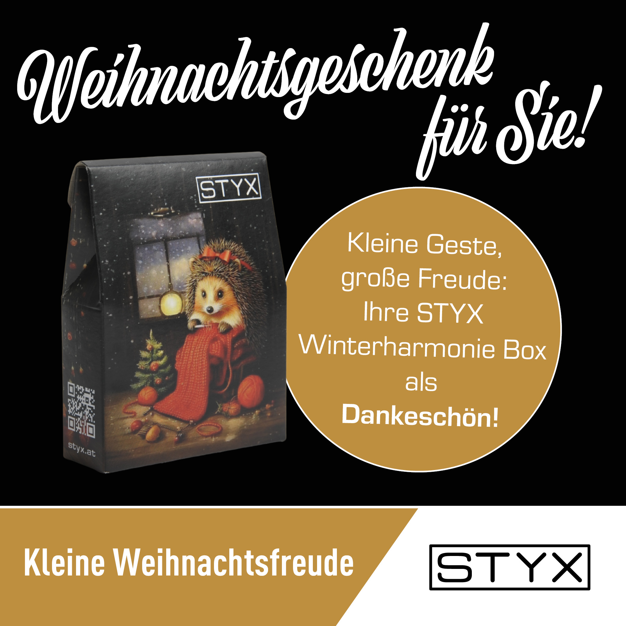 Ab einem Einkauf von 35 EUR erhalten Sie jetzt Ihr Überraschungsgeschenk von STYX!